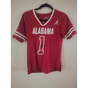 Campus Heritage Alabama Crimson Tide Sequin Number 1 Jersey Shirt Crimson Medium